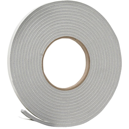 All-Source 3/8in. W x 3/16in. T x 17' L Gray Foam Weatherstrip Tape V443HDI